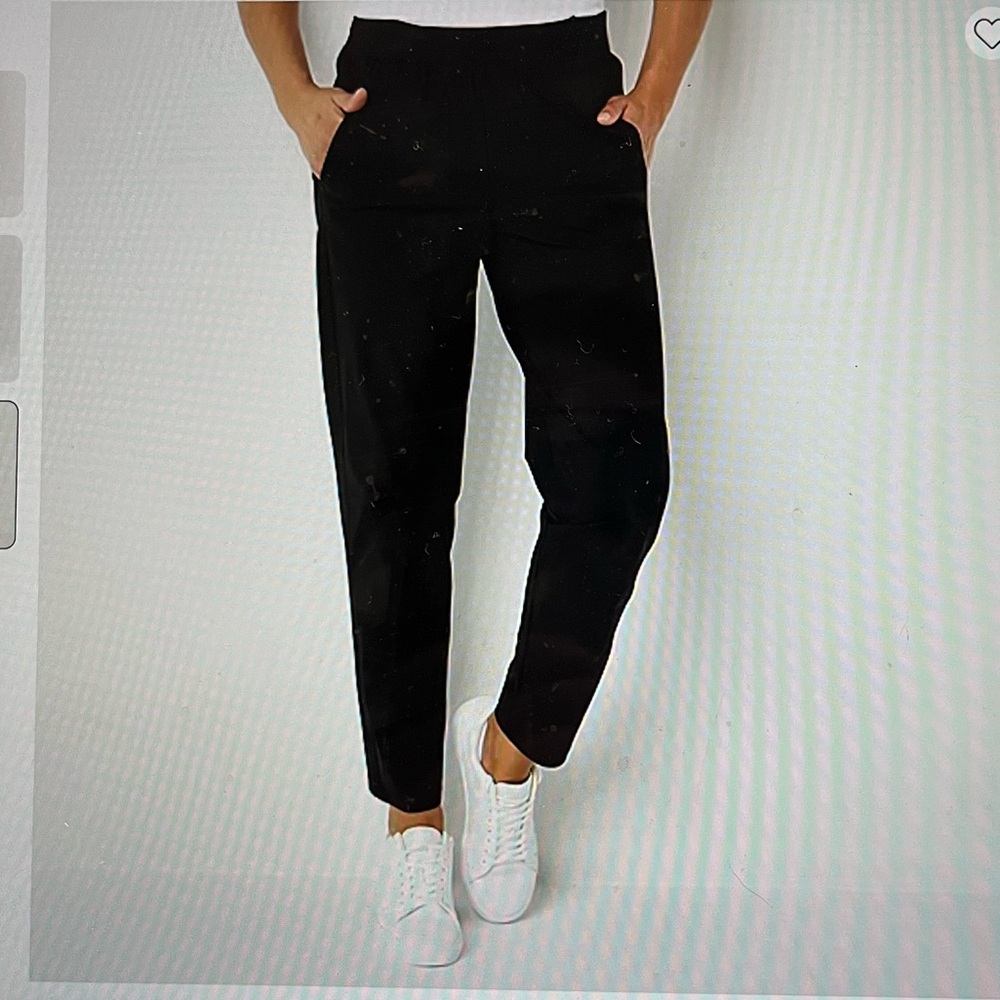 STYLUS Black pull on straight leg joggers